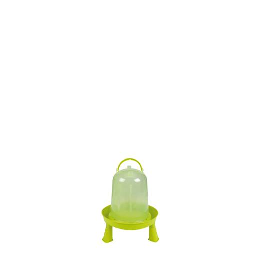 Gaun Eco Chicken Drinker with legs 1.5lt (Green/Lemon)